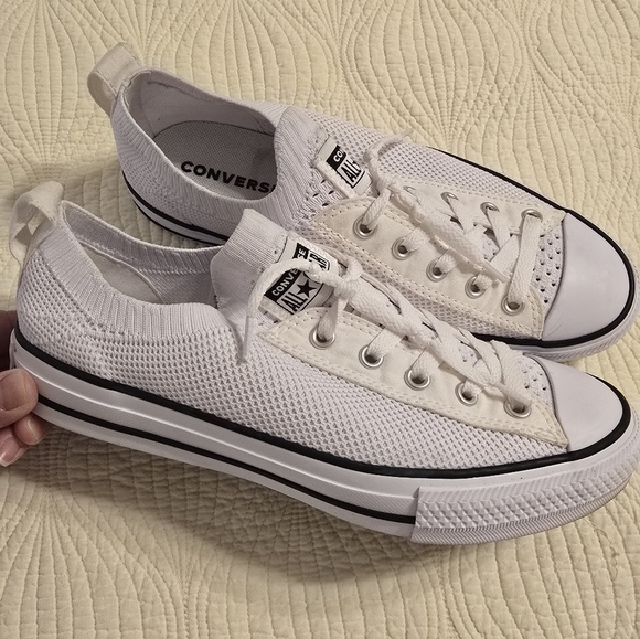 EUC Converse All Star Shoreline Knit Low-Top Slip On Sneakers, Mens 5, Ladies 6 - Picture 7 of 13